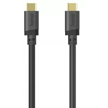Hama 00202009 USB-kaapeli USB 3.2 Gen 1 (3.1 Gen 1) 1,5 m USB C 5 Gbit/s 240 W musta