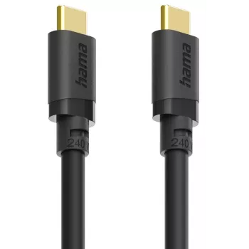 Hama 00202009 USB-kaapeli USB 3.2 Gen 1 (3.1 Gen 1) 1,5 m USB C 5 Gbit/s 240 W musta