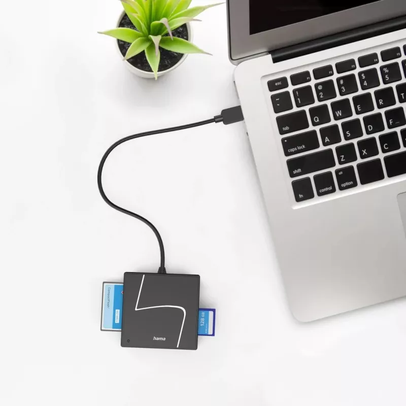 Hama 00200148 kortinlukija USB 3.2 Gen 1 (3.1 Gen 1) Type-A/Type-C musta