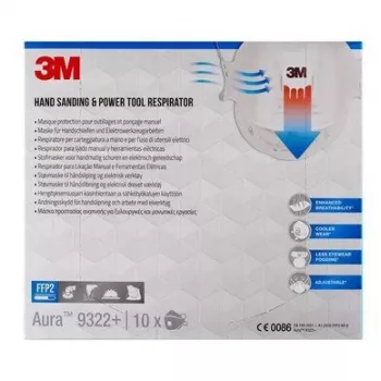 3M 9322PRO10 pölynaamari 10 kpl kori FFP2