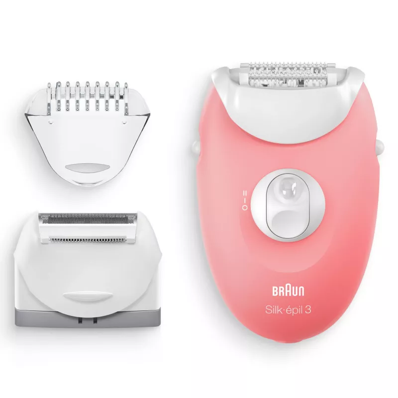 Braun Silk-epil 3-277 epilaattori, valkoinen/pinkki