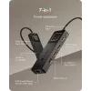 ICY BOX Spade Dock 4038, 7-in-1-telakka LCD-näytöllä ja PD 100 W