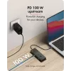 ICY BOX Spade Dock 4038, 7-in-1-telakka LCD-näytöllä ja PD 100 W