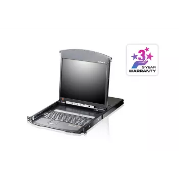 ATEN KL1508AiN 8-porttinen Dual-Rail LCD KVM-over-IP telinekonsoli