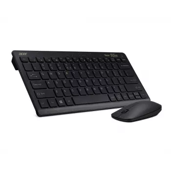 Acer Chrome yhdistelmäsarja, näppäimistö, hiiri sisältyy, universaali, RF Wireless, QWERTY, musta