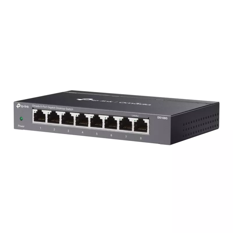 TP-Link Omada DS108G verkkokytkin hallitsematon Gigabit Ethernet (10/100/1000) musta
