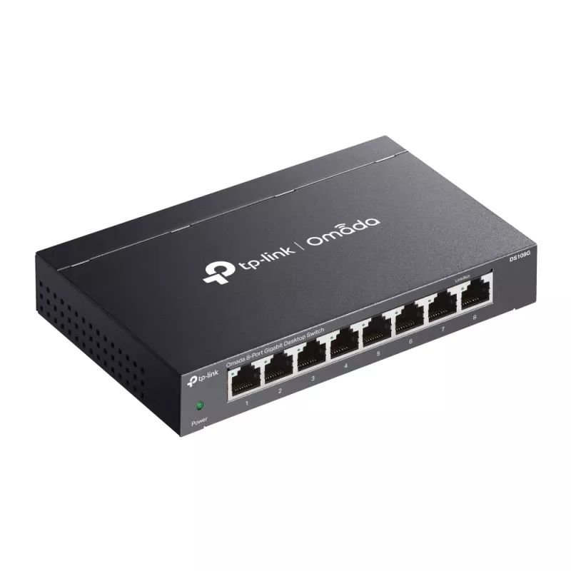 TP-Link Omada DS108G verkkokytkin hallitsematon Gigabit Ethernet (10/100/1000) musta