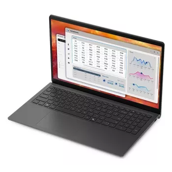 DELL Pro 15 Essential PV15265 AMD Ryzen™ 5 130 kannettava tietokone 39,6 cm (15,6 inch) Full HD 16 GB DDR5-SDRAM 1 TB SSD Wi-Fi 6 (802.11ax) Windows 11 Pro saksa musta
