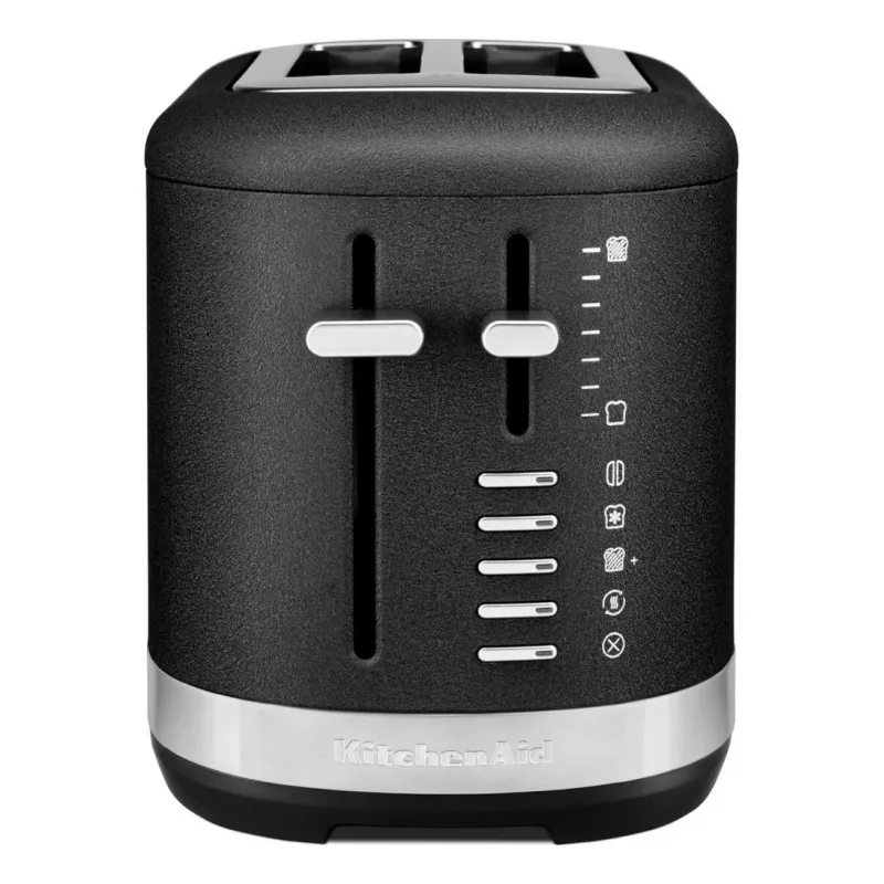 KitchenAid 859711684250 leivänpaahdin 7 2 viipaletta 980 W musta, ruostumaton teräs