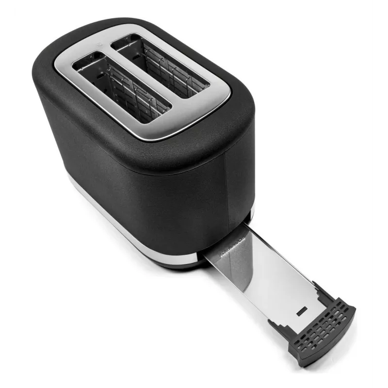 KitchenAid 859711684250 leivänpaahdin 7 2 viipaletta 980 W musta, ruostumaton teräs