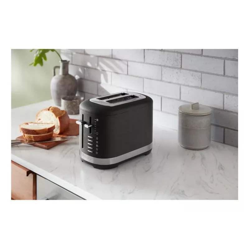 KitchenAid 859711684250 leivänpaahdin 7 2 viipaletta 980 W musta, ruostumaton teräs