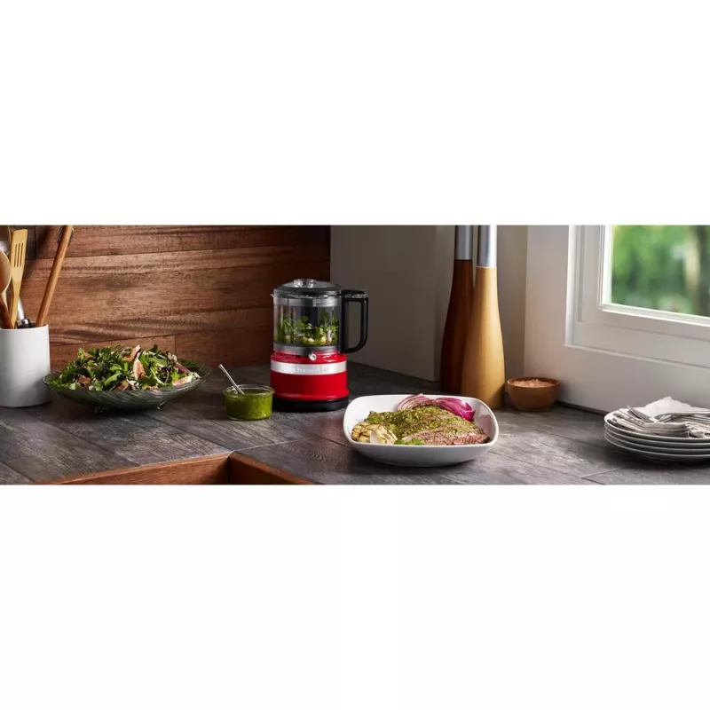 KitchenAid 5KFC3516EER 0,83 l 240 W musta, punainen, ruostumaton teräs