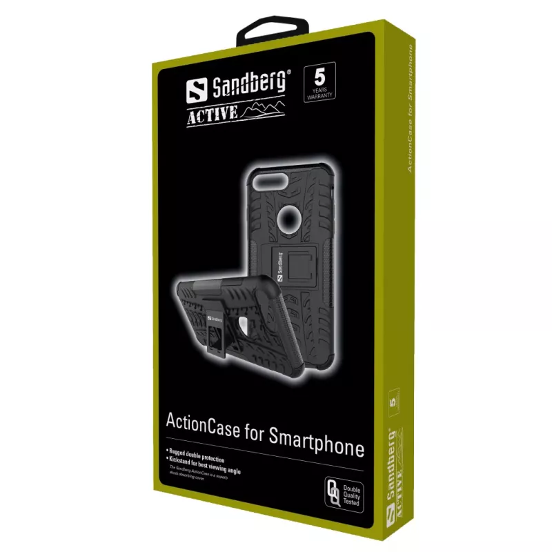 Sandberg ActionCase iPhone X/XS -kotelo, kotelo, Apple, iPhone X, musta