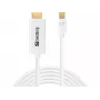 Sandberg MiniDP 1.2 > HDMI 4K 2m, 2 m, Mini DisplayPort, HDMI, uros, uros, valkoinen