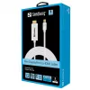 Sandberg MiniDP 1.2 > HDMI 4K 2m, 2 m, Mini DisplayPort, HDMI, uros, uros, valkoinen