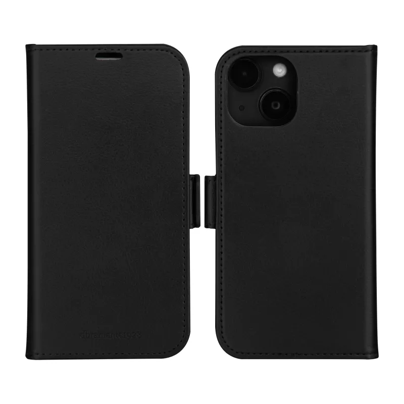 dbramante1928 Stockholm – iPhone 17e/16e/15/14/13 – musta, folio, Apple, iPhone 17e/16e/15/14/13, musta