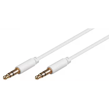 Microconnect AUDLL05W audiokaapeli 0,5 m 3,5 mm valkoinen