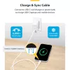 StarTech.com 1 m (3,3 ft) valkoinen USB-C-latauskaapeli 2 kpl:n pakkaus, USB-C-kaapeli, USB 2.0 Type-C kannettavan tietokoneen latauskaapeli, 60 W 3 A Power Delivery, TPE-päällyste, USB-C-tiedonsiirtokaapeli, M/M