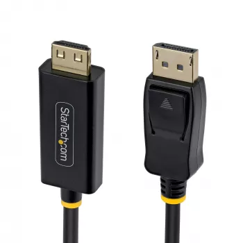 StarTech.com 2 m DisplayPort-HDMI-adapterikaapeli tartuntavarmoilla liittimillä, 4K 60 Hz, HDR, yksisuuntainen DP-HDMI-videomuunnin, DP-työpöytä-HDMI-näyttö