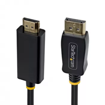 StarTech.com 2 m DisplayPort-HDMI-adapterikaapeli tartuntavarmoilla liittimillä, 4K 60 Hz, HDR, yksisuuntainen DP-HDMI-videomuunnin, DP-työpöytä-HDMI-näyttö