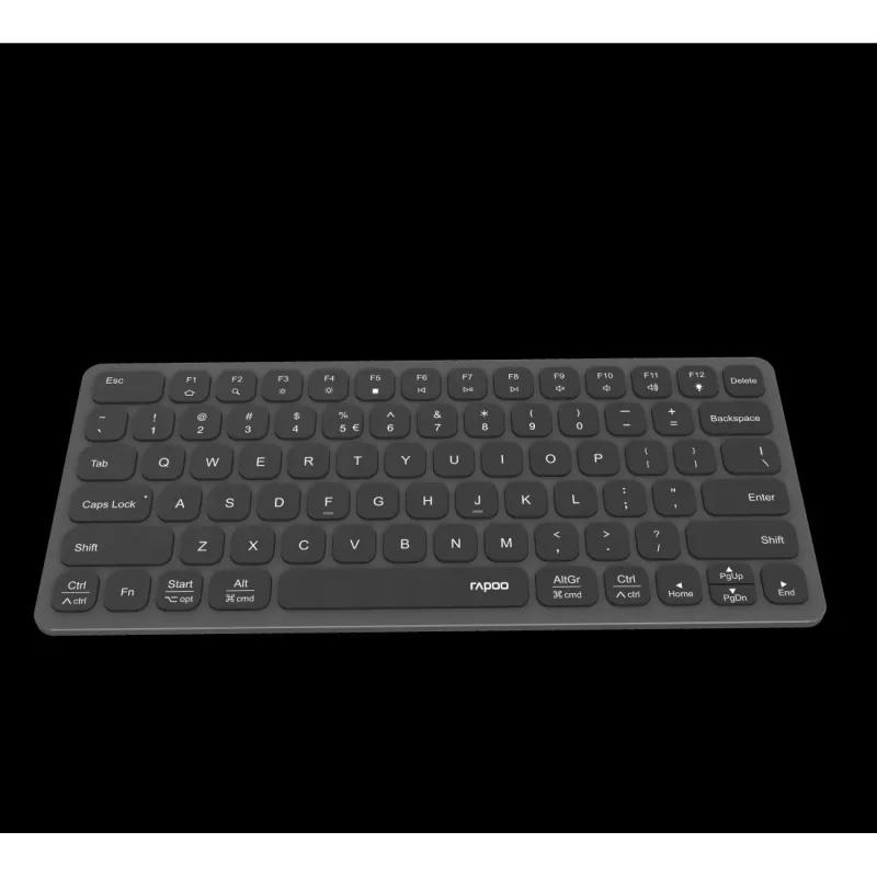 Rapoo UCK-6001 erittäin ohut näppäimistö 8-in-1 USB-C-monitoimisovittimella, QWERTZ