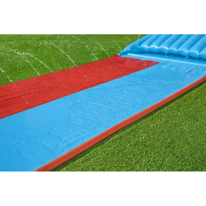 Bestway H2OGO! kaksinkertainen vesiliukumäki Tsunami Splash -rampilla 4,88 m