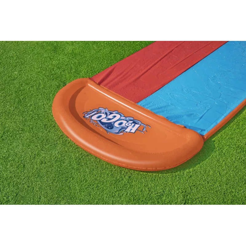 Bestway H2OGO! kaksinkertainen vesiliukumäki Tsunami Splash -rampilla 4,88 m