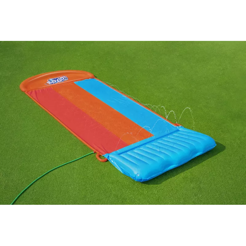 Bestway H2OGO! kolminkertainen liukumäki Tsunami Splash -rampilla 4,88 m