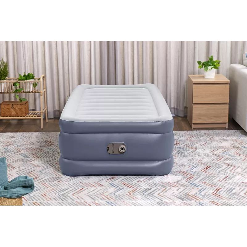 Bestway Tritech ilmapatja Twin integroidulla AC-pumpulla ja antimikrobisella pinnoitteella 1,91 m x 97 cm x 51 cm