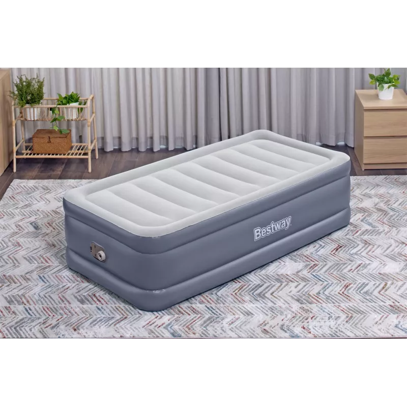 Bestway Tritech ilmapatja Twin integroidulla AC-pumpulla ja antimikrobisella pinnoitteella 1,91 m x 97 cm x 51 cm