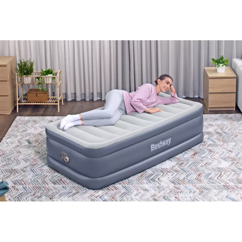 Bestway Tritech ilmapatja Twin integroidulla AC-pumpulla ja antimikrobisella pinnoitteella 1,91 m x 97 cm x 51 cm