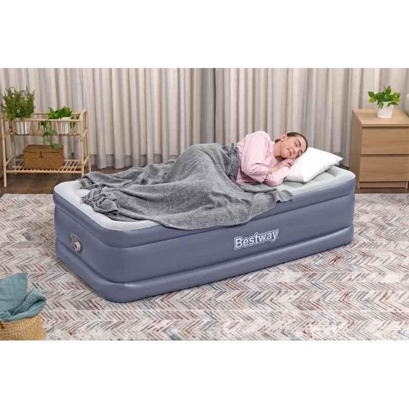 Bestway Tritech ilmapatja Twin integroidulla AC-pumpulla ja antimikrobisella pinnoitteella 1,91 m x 97 cm x 51 cm