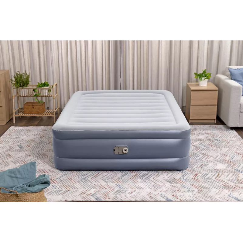 Bestway Tritech ilmapatja Queen integroidulla AC-pumpulla ja antimikrobisella pinnoitteella 2,03 m x 1,52 m x 51 cm
