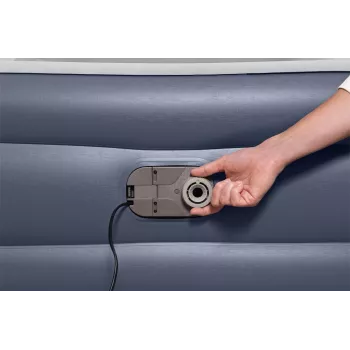 Bestway Tritech SleekFlow päätyilmapatja Queen integroidulla AC-pumpulla ja antimikrobisella pinnoitteella 2,26 m x 1,52 m x 84 cm