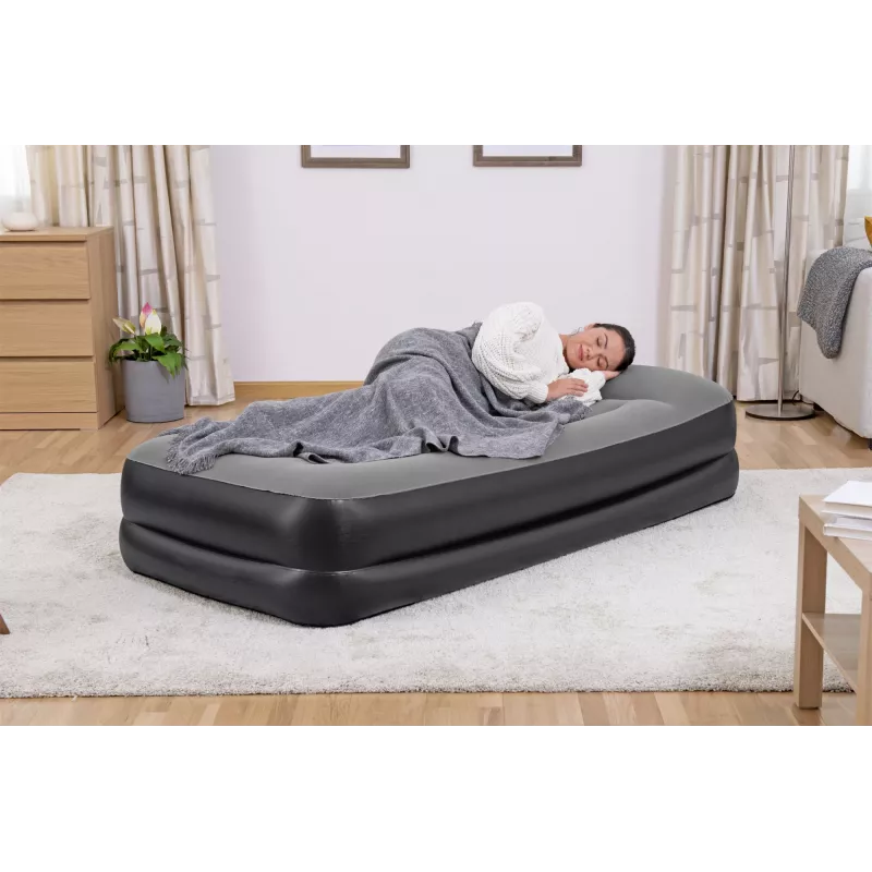 Bestway Tritech ilmapatja Twin integroidulla AC-pumpulla ja antimikrobisella pinnoitteella 1,91 m x 97 cm x 46 cm