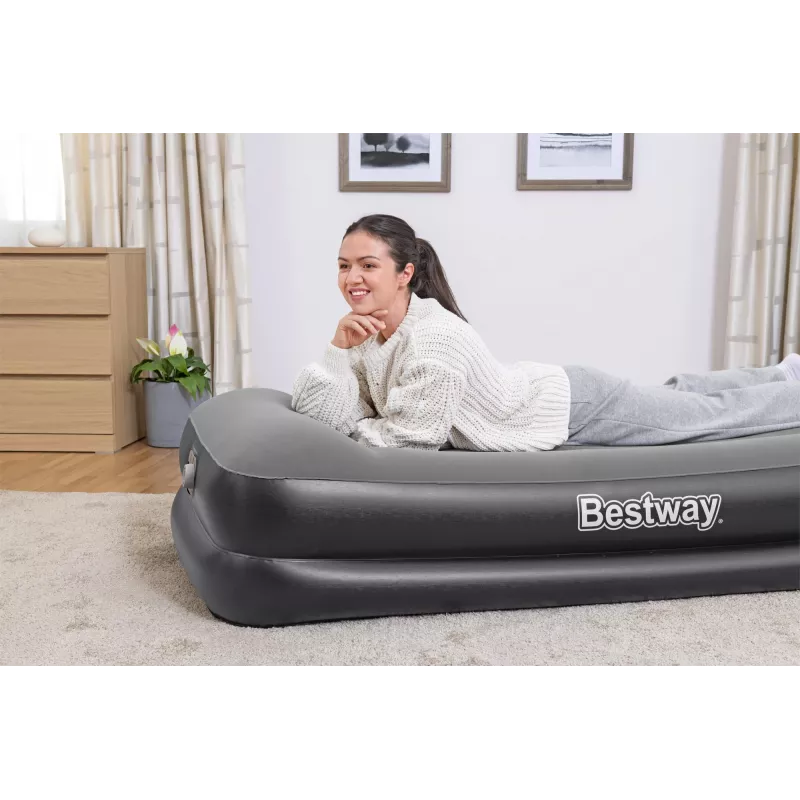 Bestway Tritech ilmapatja Twin integroidulla AC-pumpulla ja antimikrobisella pinnoitteella 1,91 m x 97 cm x 46 cm