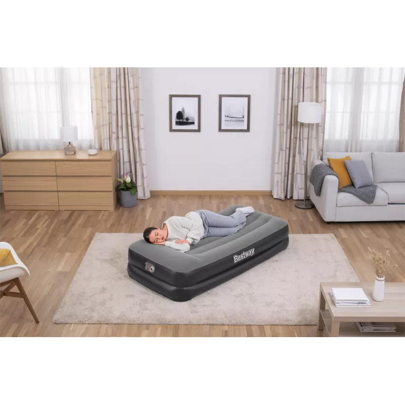 Bestway Tritech ilmapatja Twin integroidulla AC-pumpulla ja antimikrobisella pinnoitteella 1,91 m x 97 cm x 46 cm