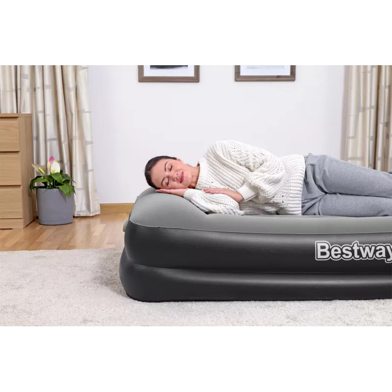 Bestway Tritech ilmapatja Twin integroidulla AC-pumpulla ja antimikrobisella pinnoitteella 1,91 m x 97 cm x 46 cm
