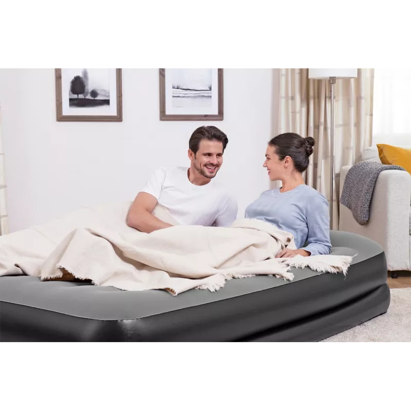 Bestway Tritech ilmapatja Queen integroidulla AC-pumpulla ja antimikrobisella pinnoitteella 2,03 m x 1,52 m x 46 cm