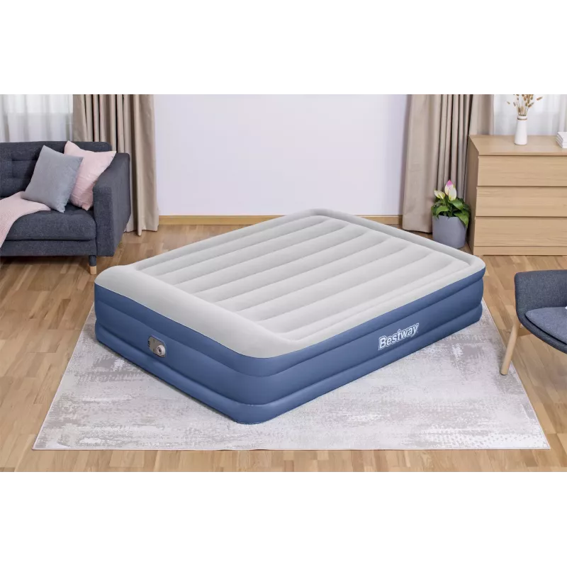 Bestway Tritech ilmasänky Queen integroidulla AC-pumpulla ja antimikrobisella pinnoitteella 2,03 m x 1,52 m x 46 cm