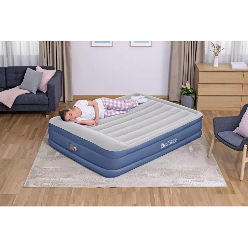 Bestway Tritech ilmasänky Queen integroidulla AC-pumpulla ja antimikrobisella pinnoitteella 2,03 m x 1,52 m x 46 cm