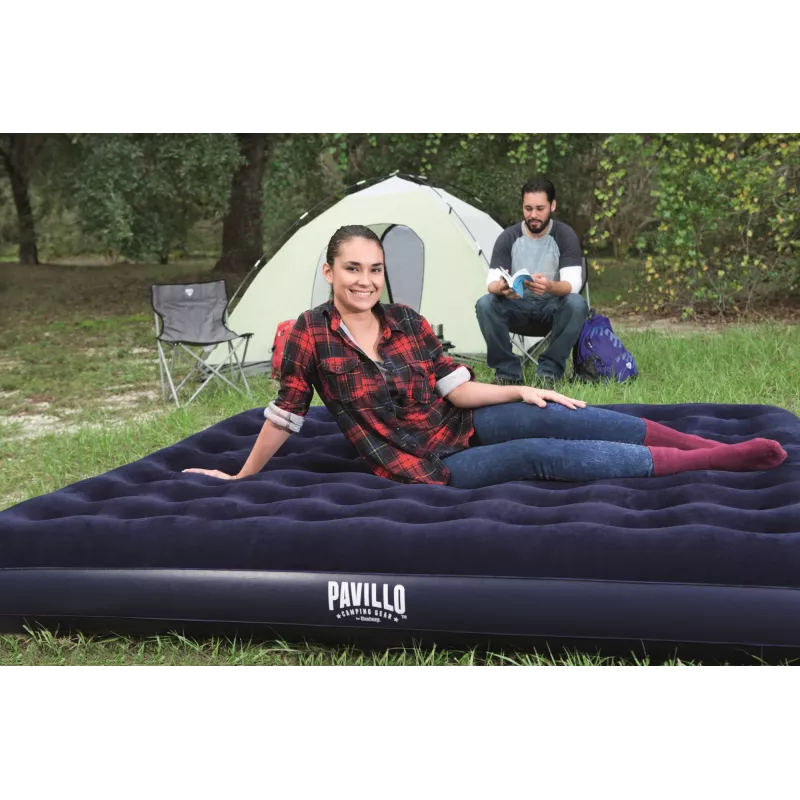 Bestway Flocked Airbed – King – 2,03 m x 1,83 m x 22 cm, kaksospatja