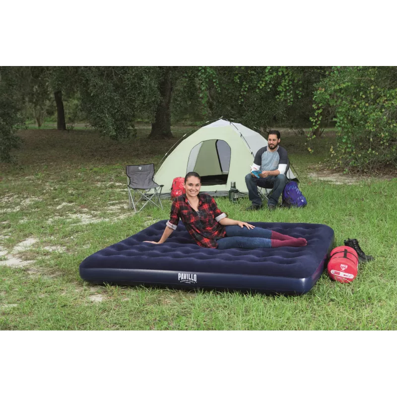 Bestway Flocked Airbed – King – 2,03 m x 1,83 m x 22 cm, kaksospatja