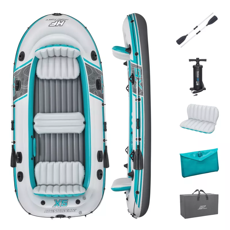 Bestway Hydro-Force Adventure Elite X5 ilmalla täytettävä raft-setti 3,64 m