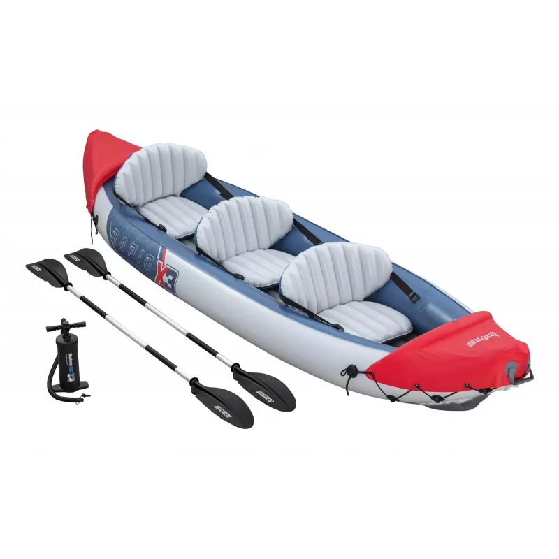 Bestway Hydro Force Rapid X3 ilmalla täytettävä 3 hengen kajakkisetti 3,81 m