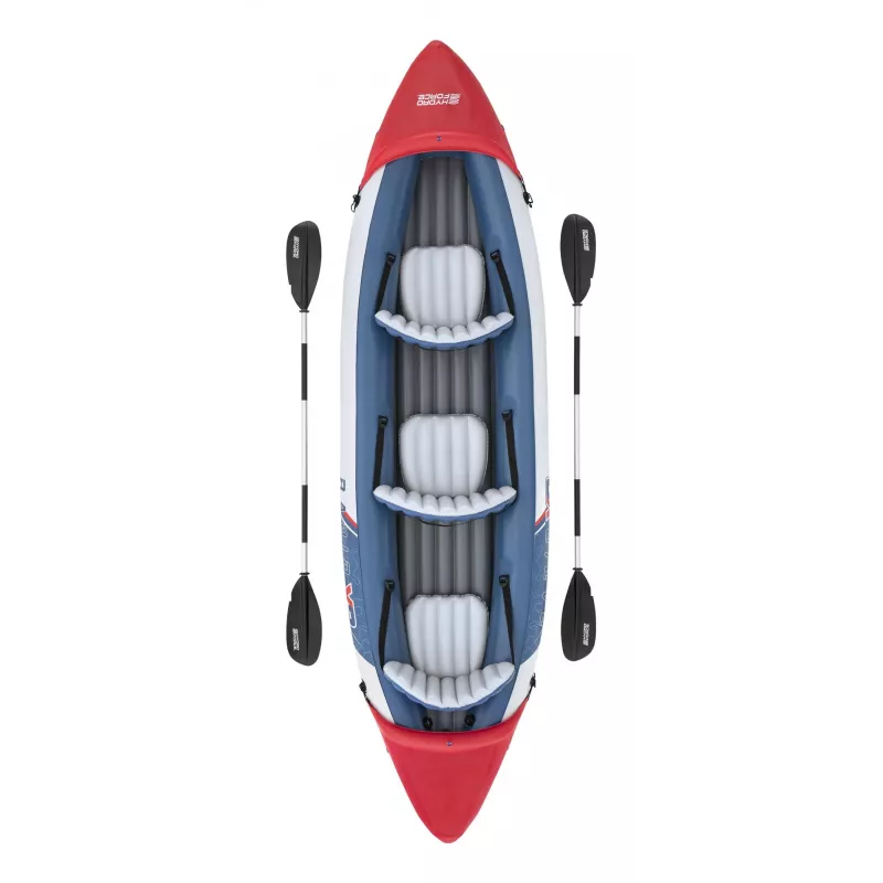 Bestway Hydro Force Rapid X3 ilmalla täytettävä 3 hengen kajakkisetti 3,81 m