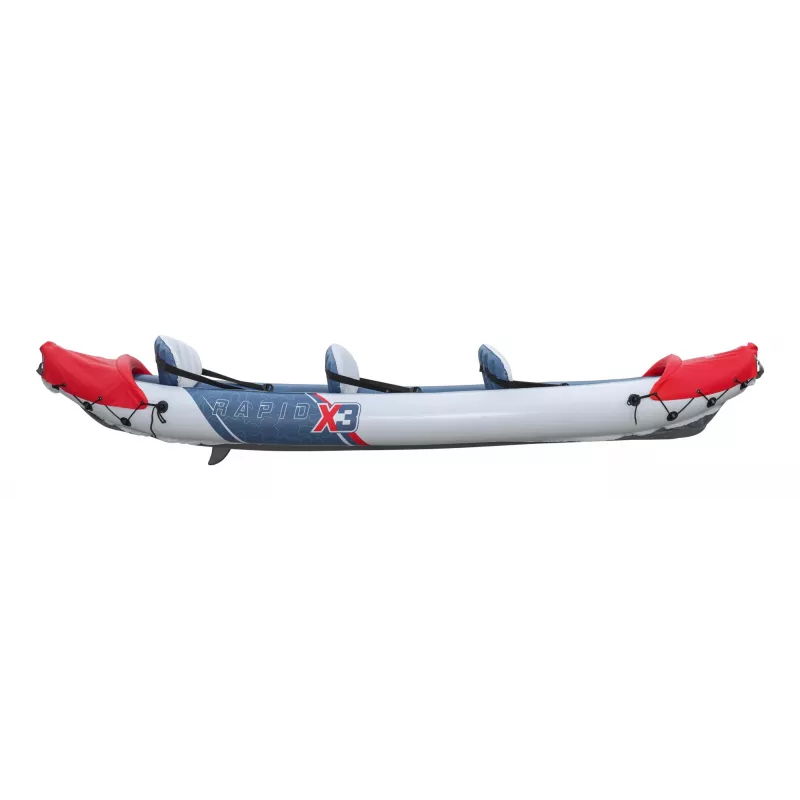 Bestway Hydro Force Rapid X3 ilmalla täytettävä 3 hengen kajakkisetti 3,81 m
