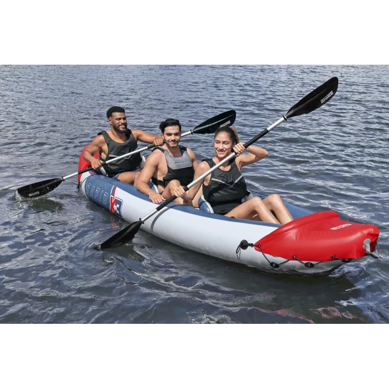 Bestway Hydro Force Rapid X3 ilmalla täytettävä 3 hengen kajakkisetti 3,81 m