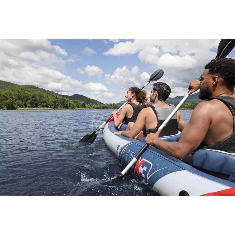 Bestway Hydro Force Rapid X3 ilmalla täytettävä 3 hengen kajakkisetti 3,81 m