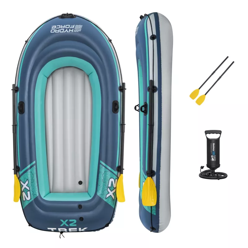 Bestway Hydro Force Trek X2 ilmalla täytettävä 2 hengen lauttasetti 2,32 m